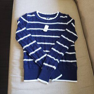 GAP Pointelle Cotton Sweater NWT